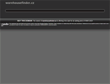 Tablet Screenshot of en.warehousefinder.cz